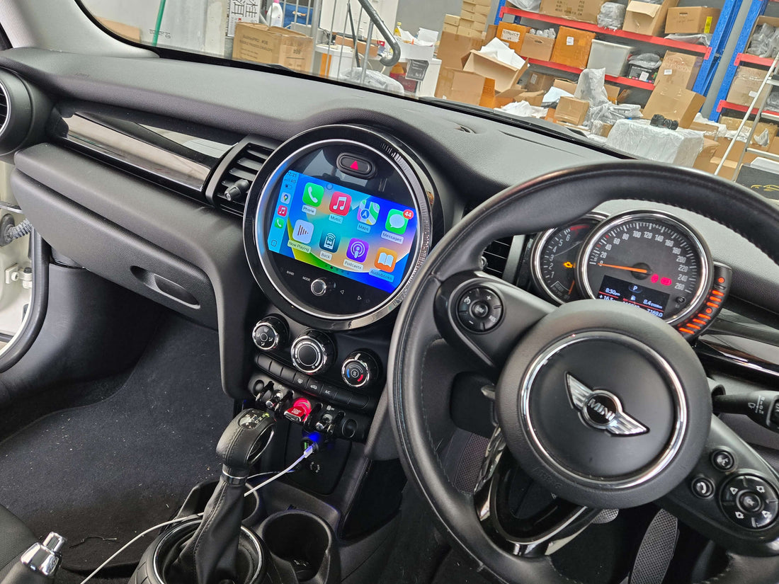 Mini Cooper 2014-2021 F55, F56 9 GPS Bluetooth Wireless Apple CarPlay Android Auto Stereo