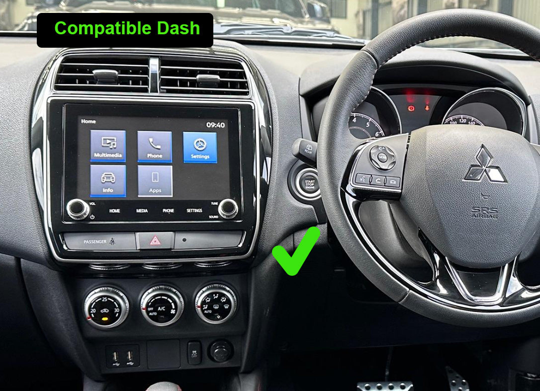 Mitsubishi ASX 2020-2025 13.3 GPS Bluetooth Stereo Wireless Apple CarPlay Android Auto