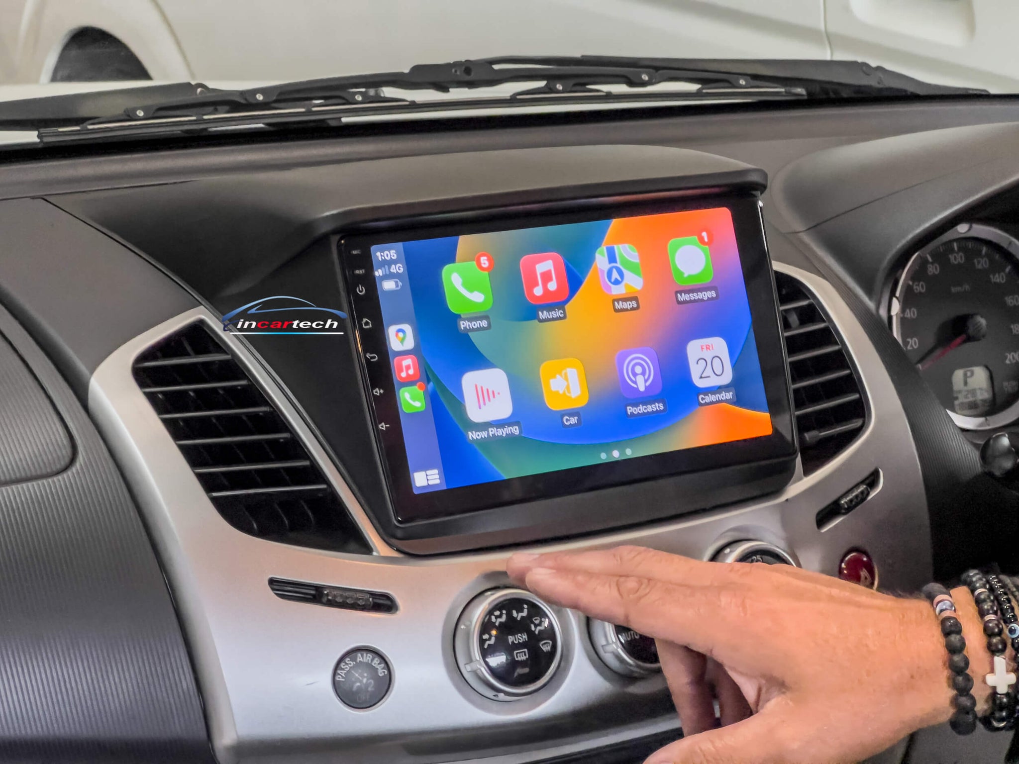 Mitsubishi Challenger 2009-2013 PA GPS Bluetooth Stereo Wireless Apple CarPlay Android Auto
