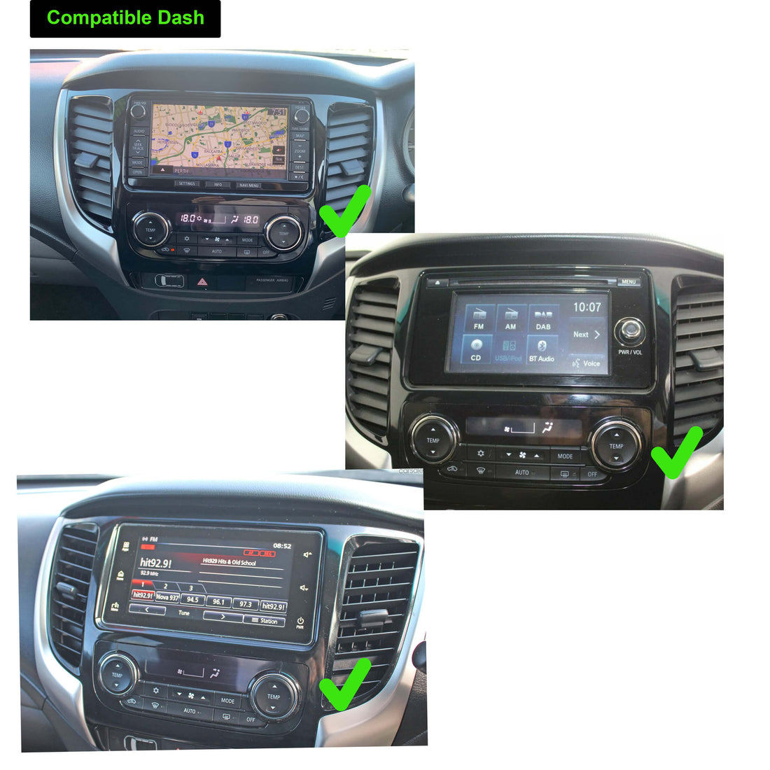 Mitsubishi Triton 2014-2025 12.1 GPS Stereo Wireless Apple CarPlay Android Auto Headunit