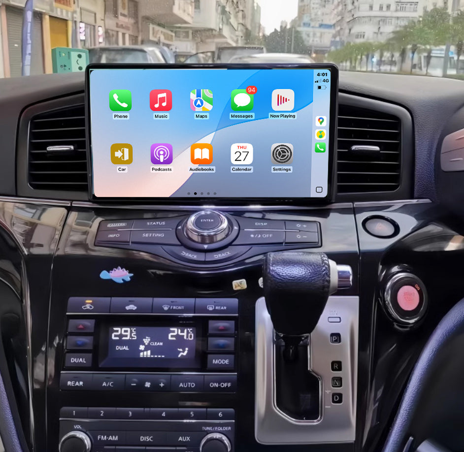 Nissan Elgrand E52 11-19 13.3 Touchscreen GPS Infotainment Wireless CarPlay Android Auto Stereo