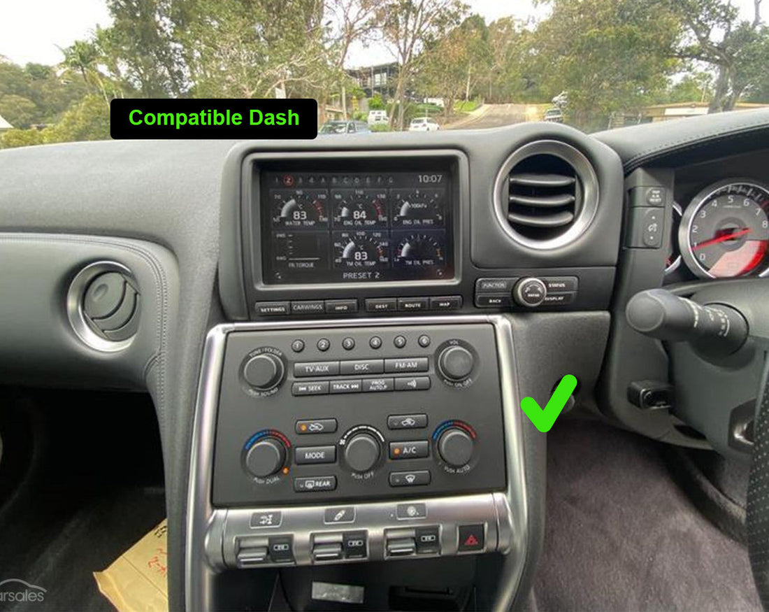 Nissan GTR GT-R 2007-2015 13.6 Tesla Style Radio Auto Stereo Wireless CarPlay Android Auto