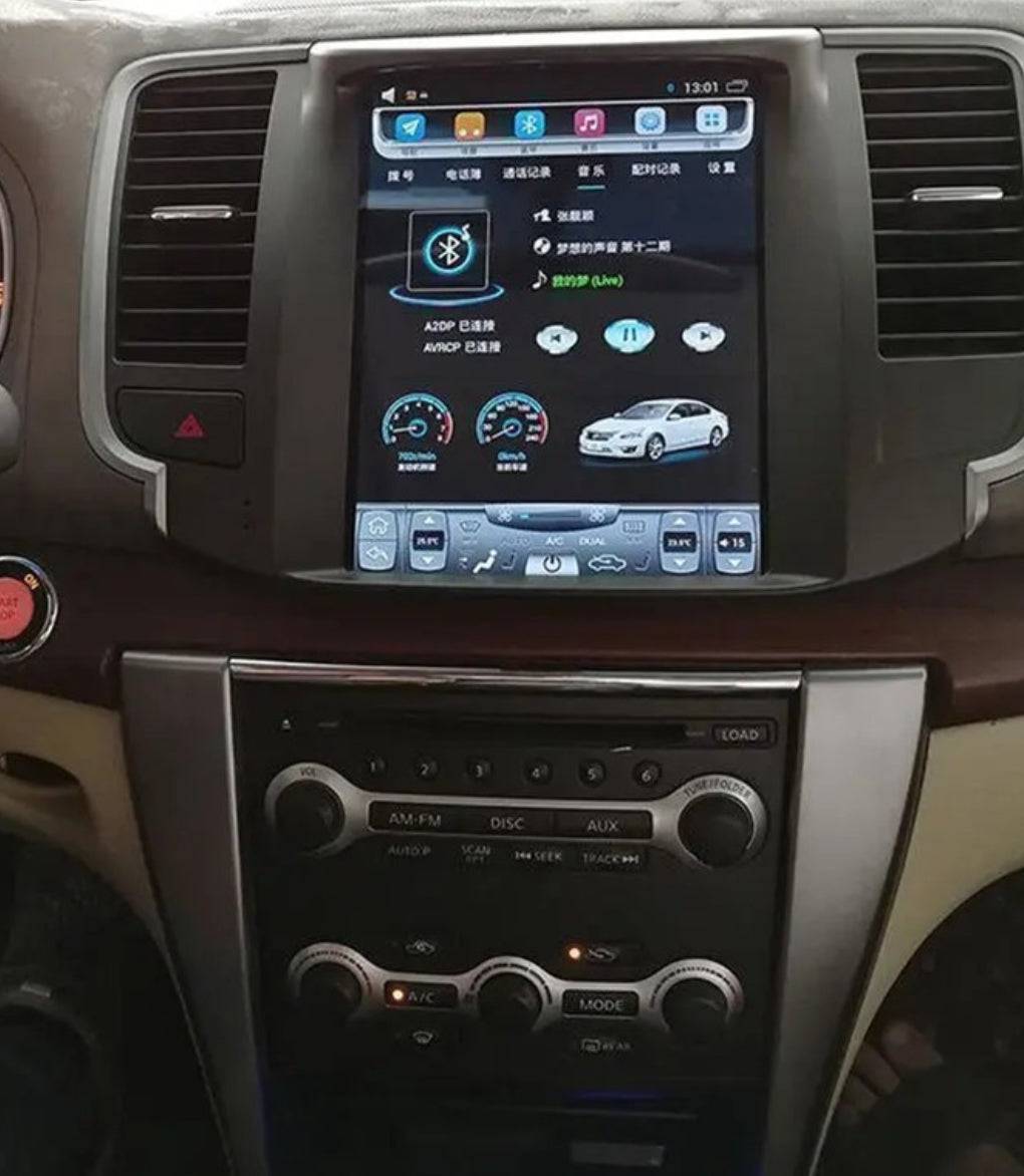 Nissan Maxima 2009-2013 9.7 Tesla Style GPS BT Wireless Apple CarPlay Android Auto Stereo