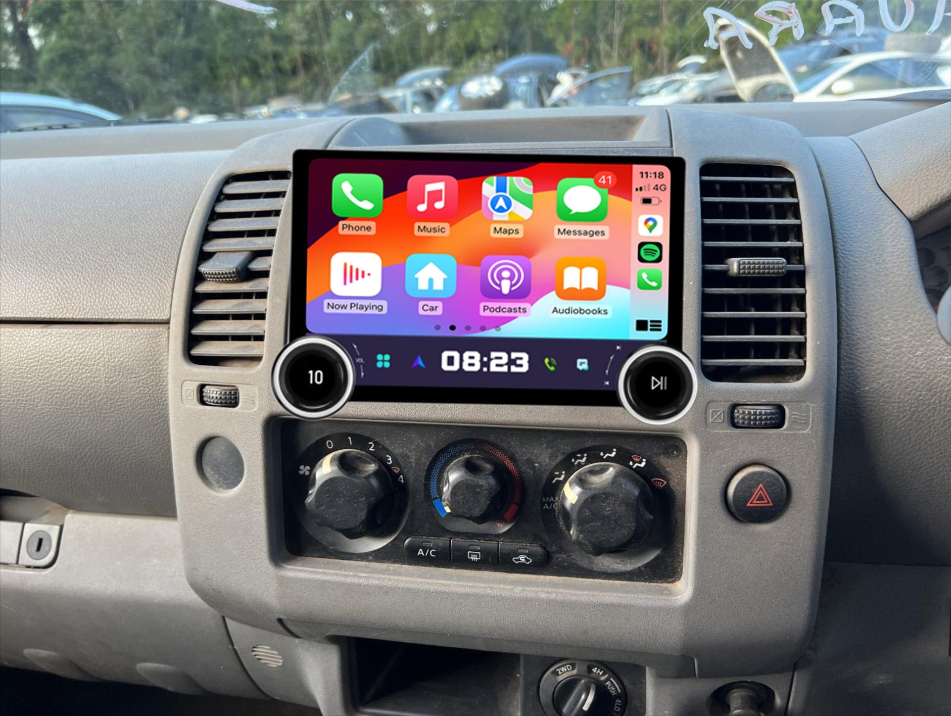 Nissan Navara Spain D40 2011-2014 9 Stereo Headunit Apple CarPlay Android Auto GPS Reverse Camera