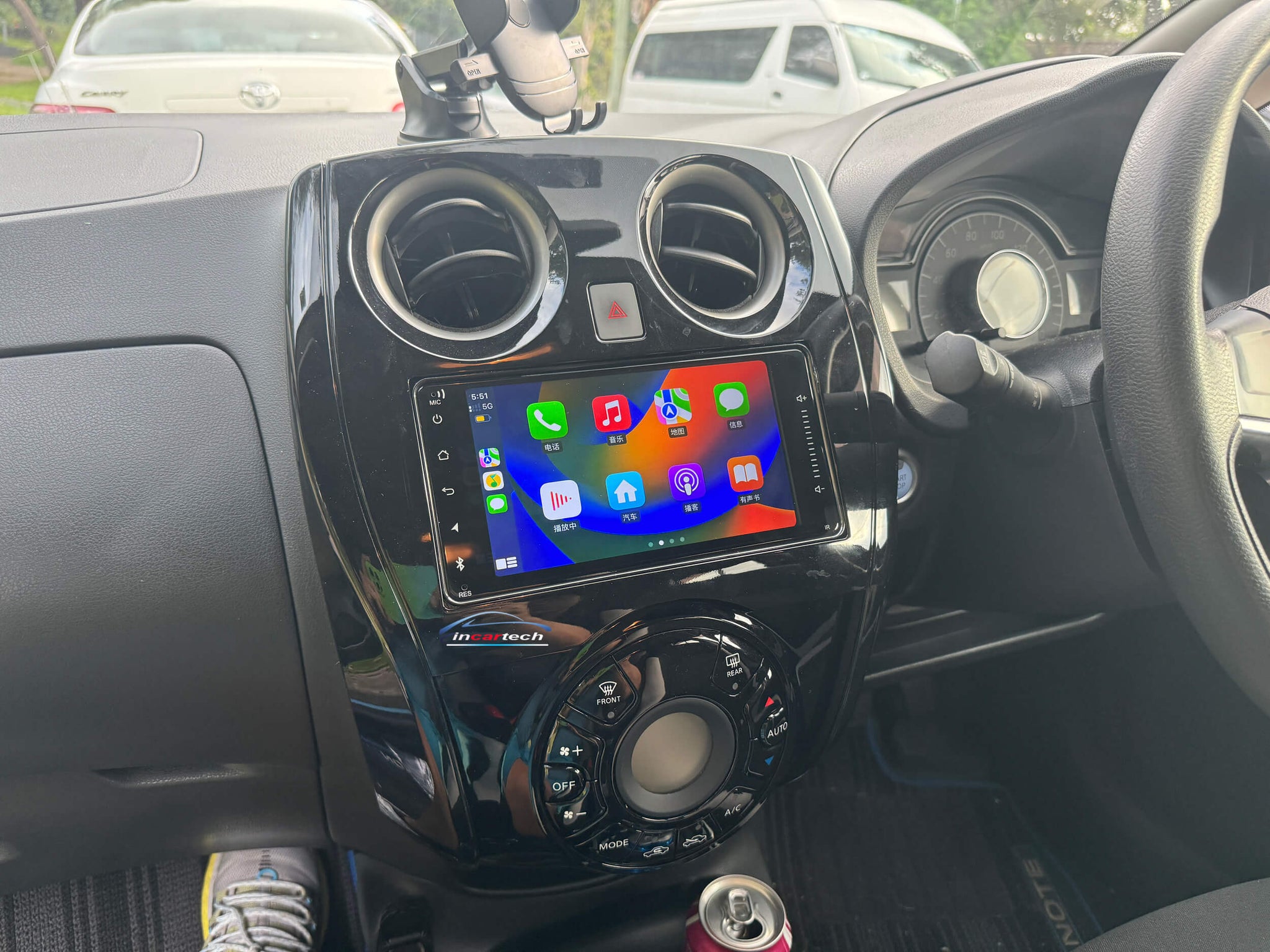 Nissan Note 7 inch GPS Bluetooth Wireless Apple CarPlay Android Auto Stereo English