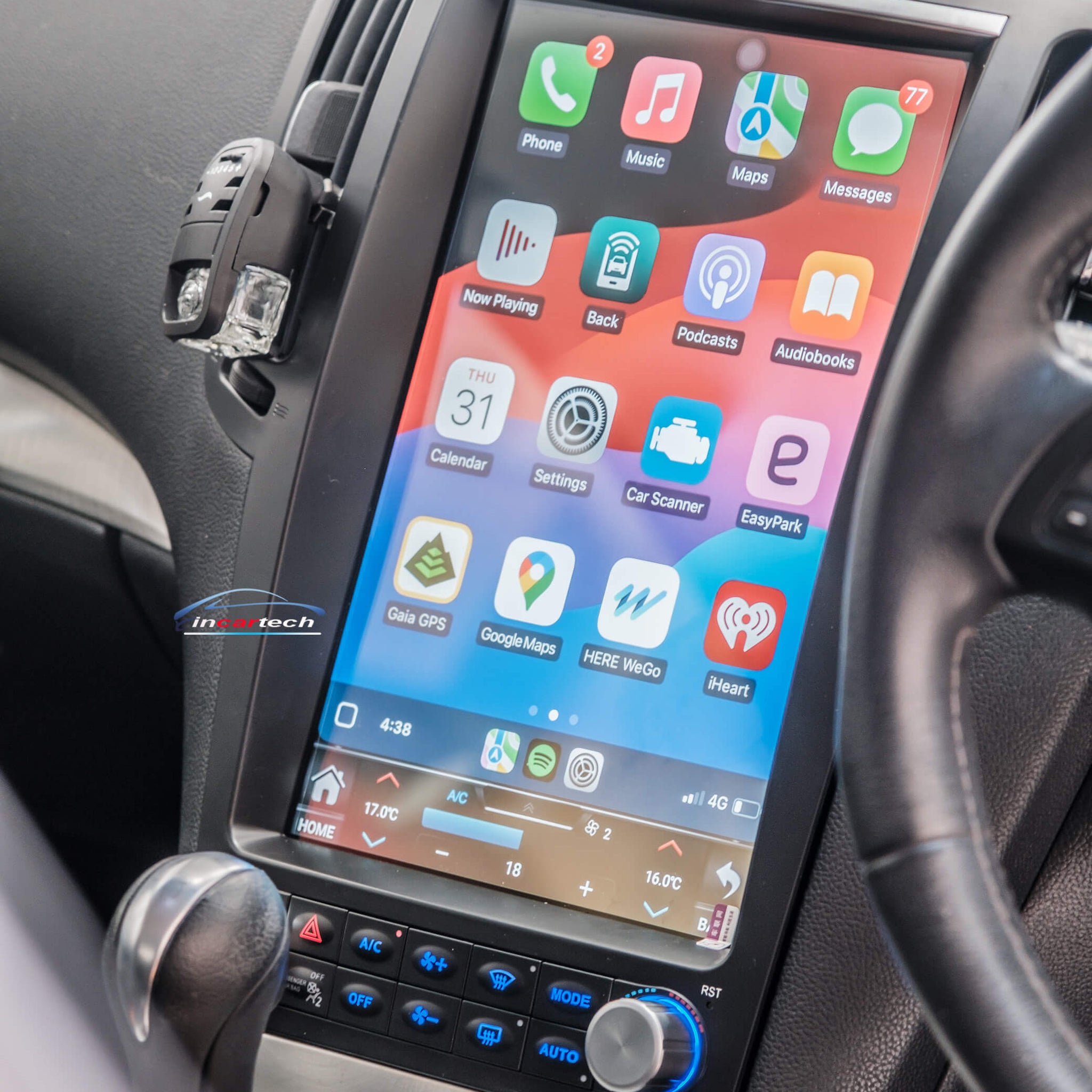 Infiniti QX70 13-19 GPS 14.4Tesla Style Infotainment Wireless CarPlay Android Auto stereo