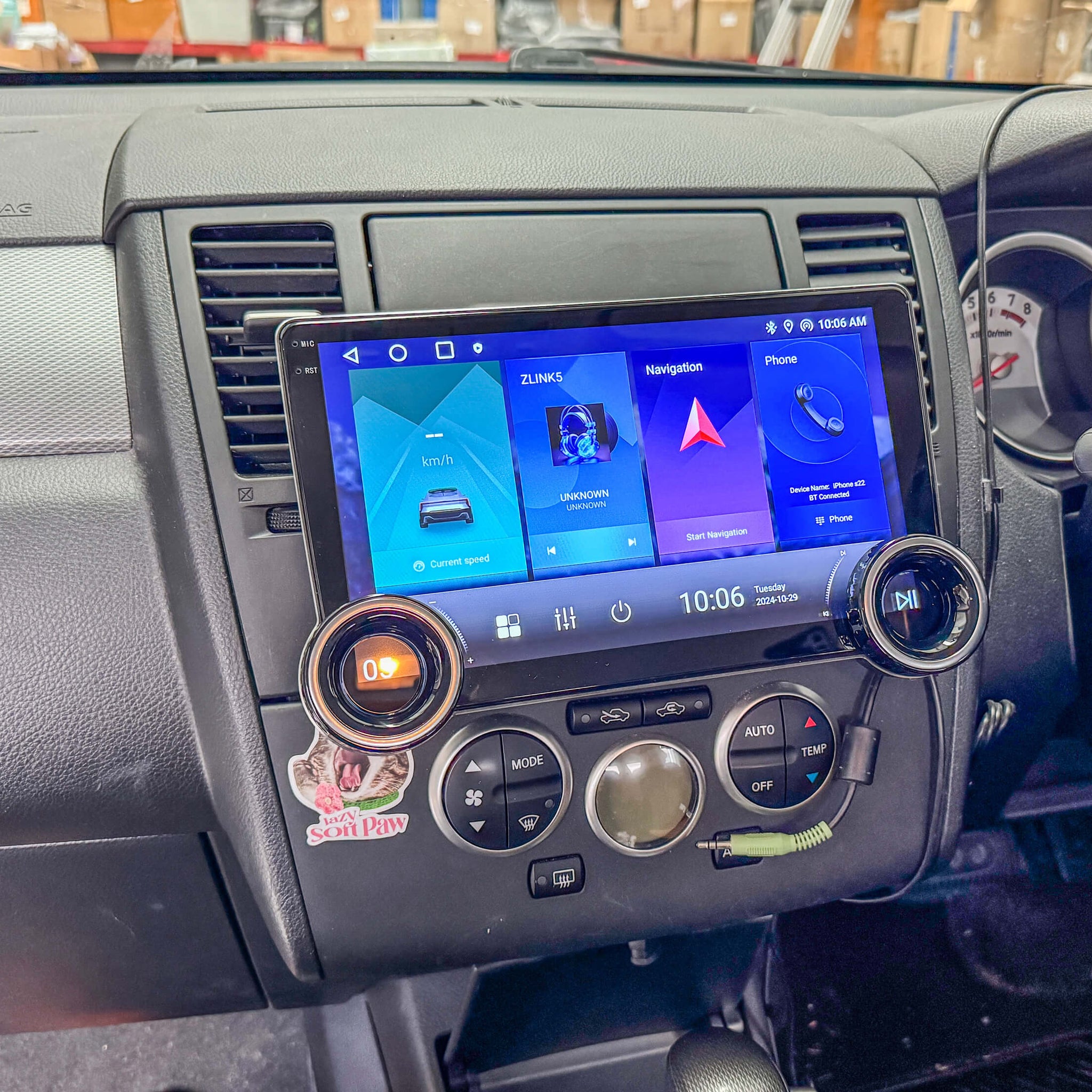 Nissan Tilda 2006-2011 10.1 GPS Bluetooth Wireless Apple CarPlay Android Auto Stereo Headunit