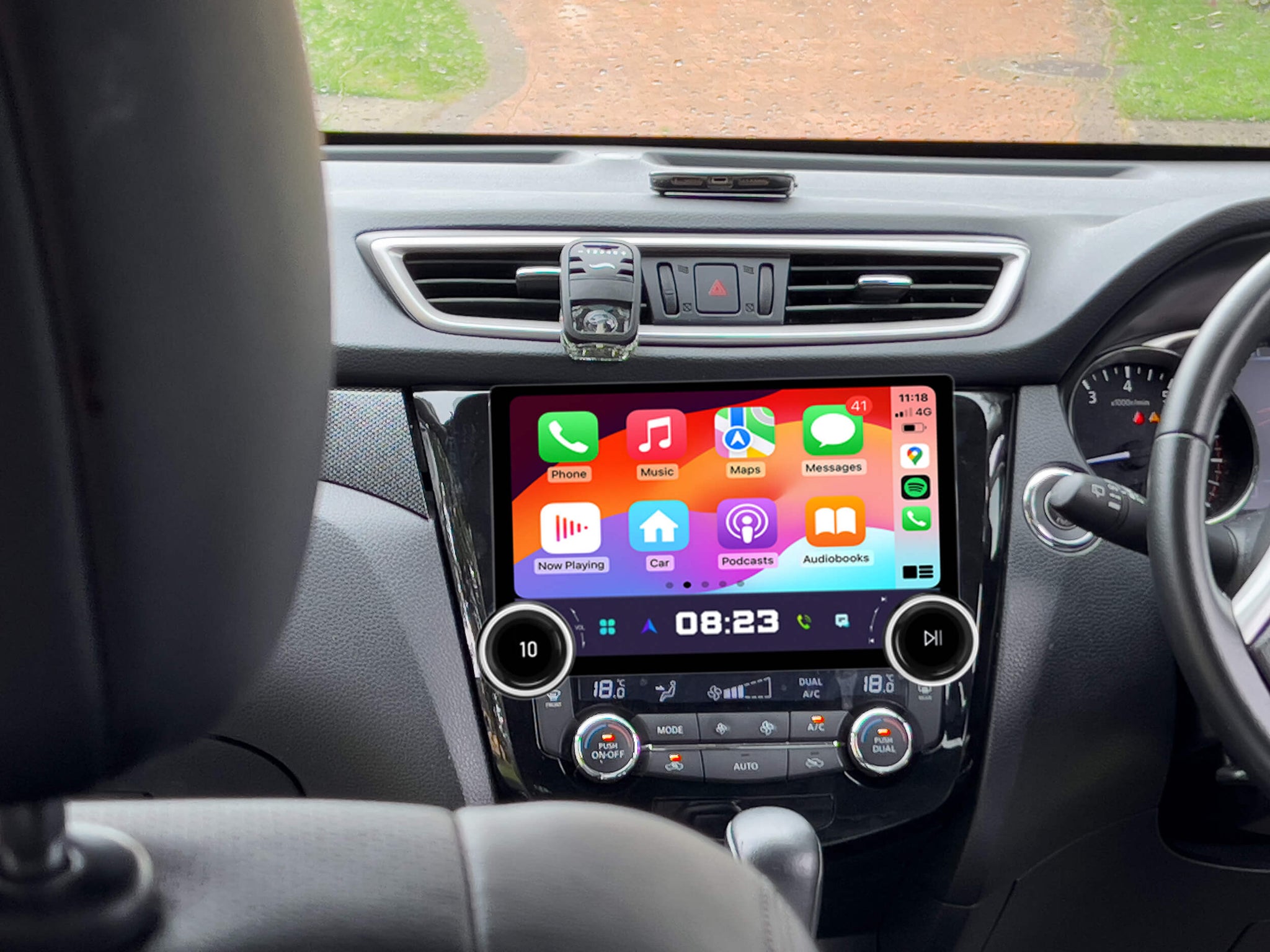 Nissan Qashqai 2014-2021 10.1GPS Wireless apple CarPlay Android Auto stereo Support 360