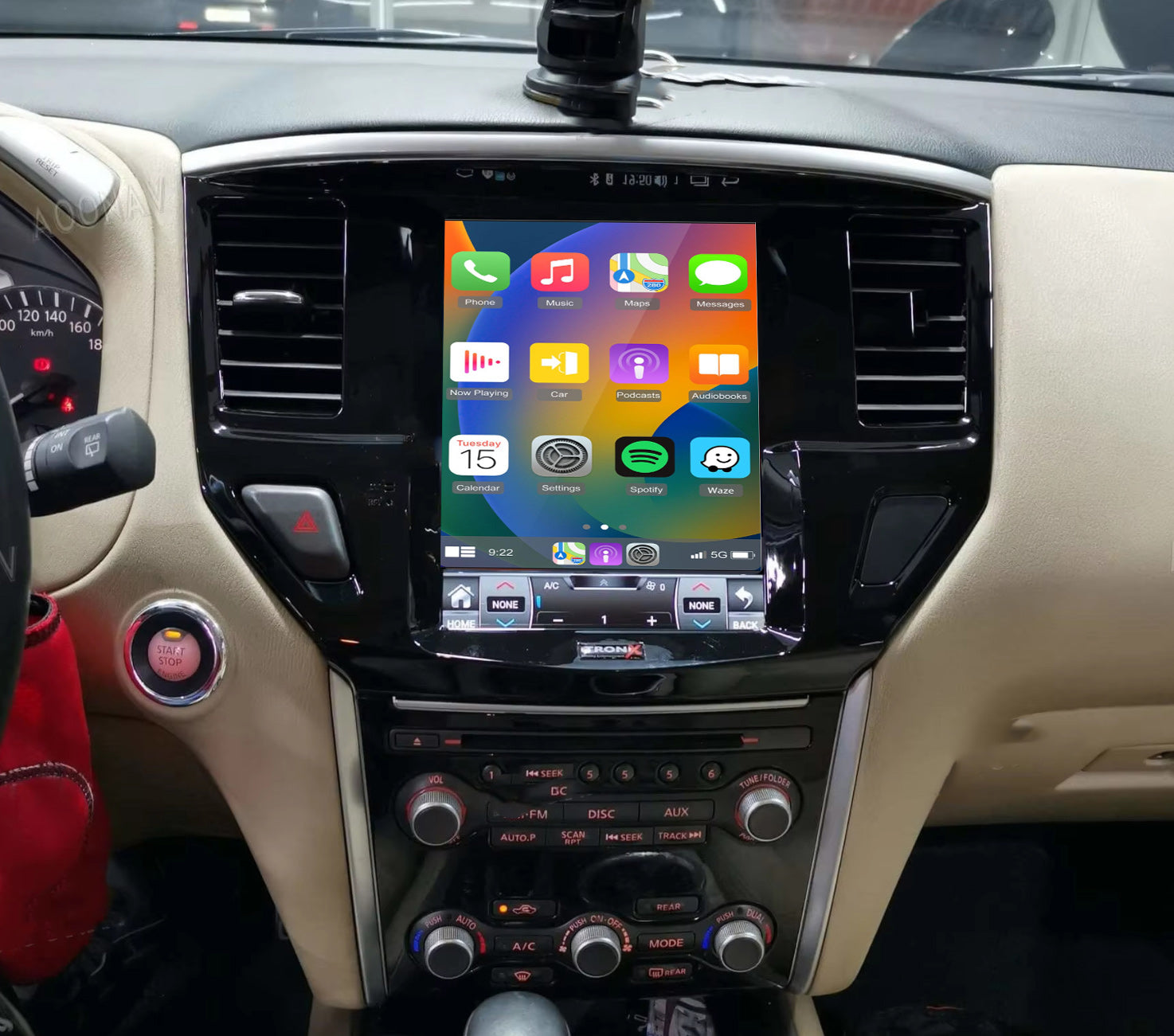 Nissan Pathfinder R52 2013-2019 9.7 Tesla Style GPS Wireless Apple CarPlay Android Auto Stereo