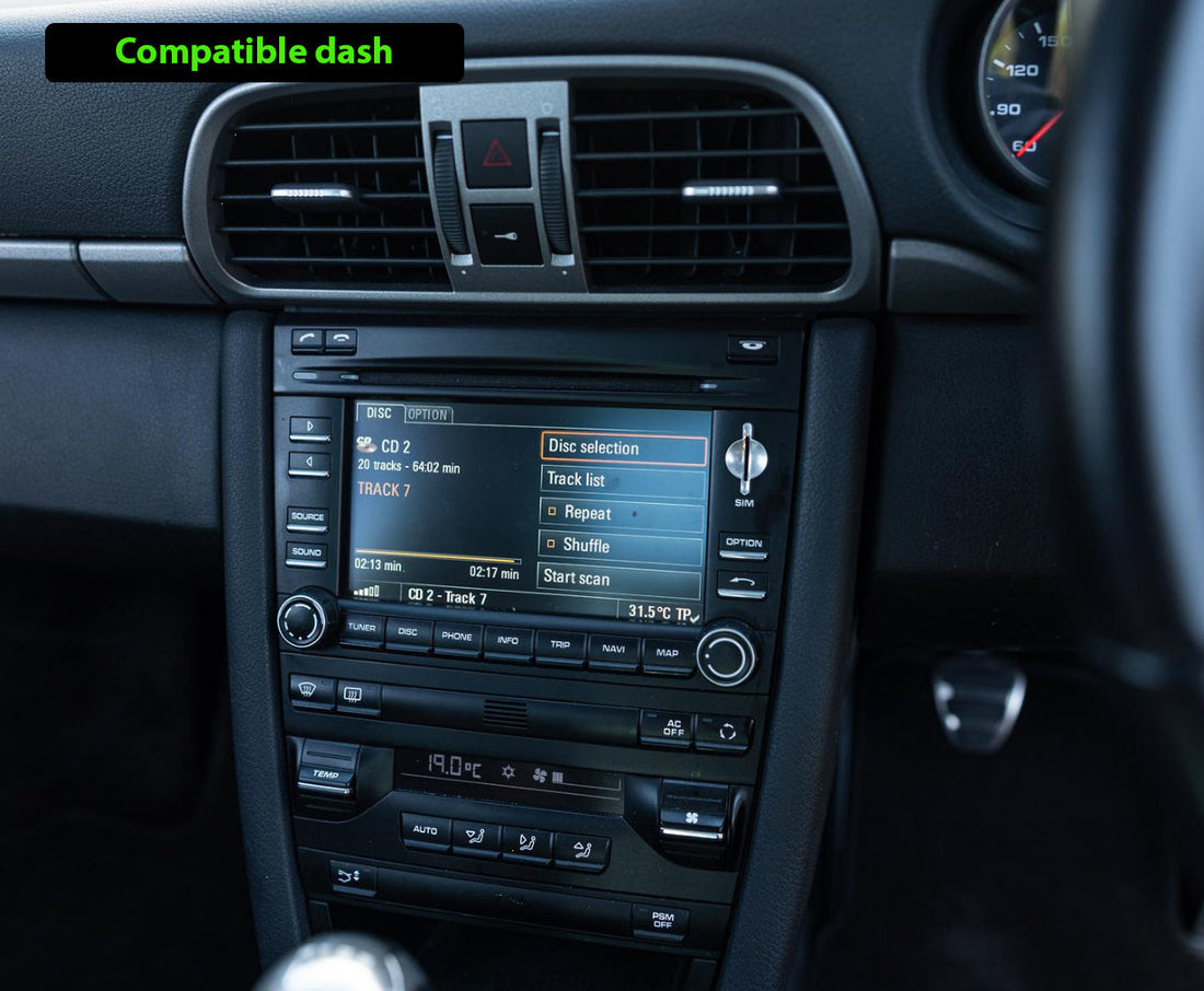 Porsche 911 08-12 (997 Gen2) 8.4 Touchscreen upgrade Stereo Wireless CarPlay Android Auto