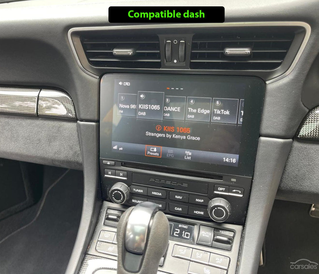Porsche 911 Series 2 16-18 Add Wireless CarPlay & Android Auto MMI Retrofit interface