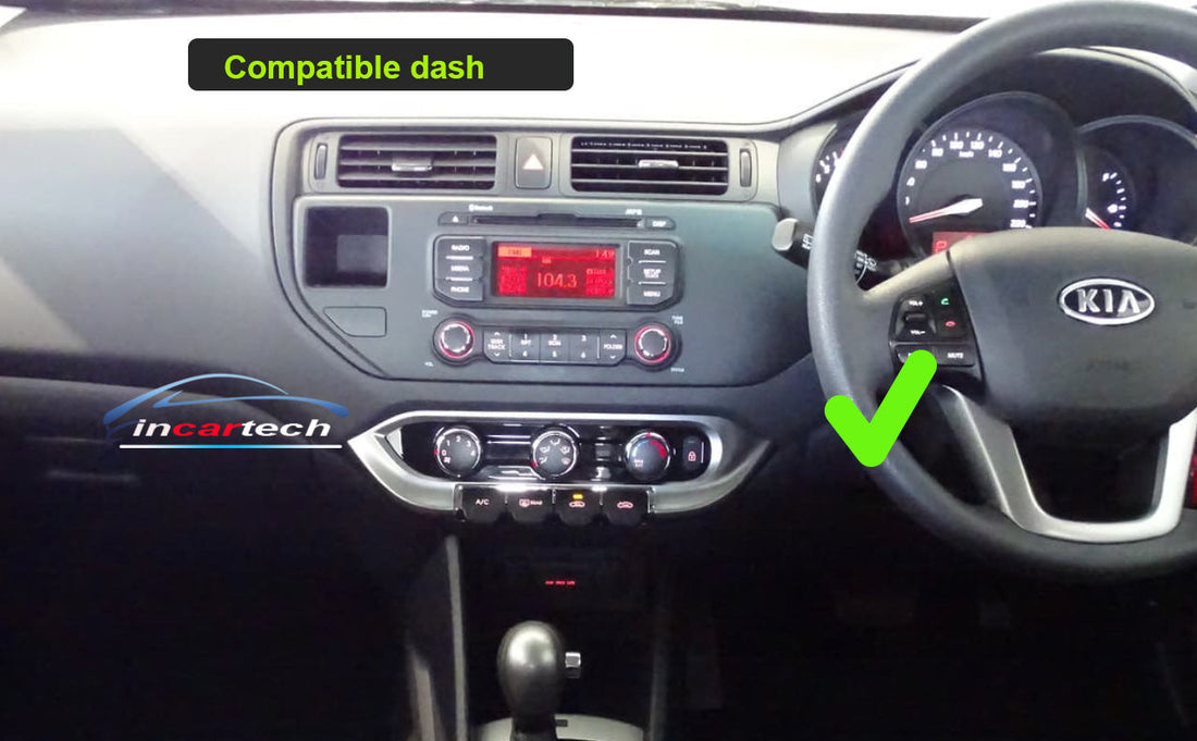 Kia Rio 2012-2014 UB stereo facia 9 inch android  Double din 2 din fascia frame surround