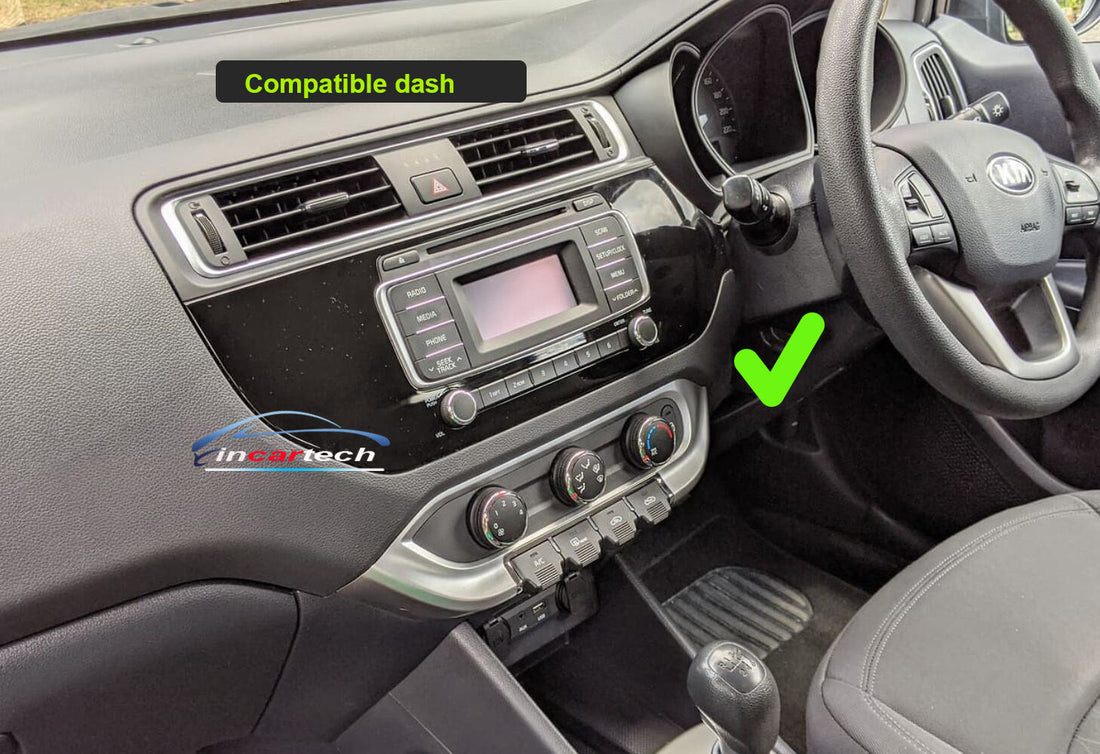 Kia Rio 2015-2016 UB stereo facia 9 inch android  Double din 2 din fascia frame surround
