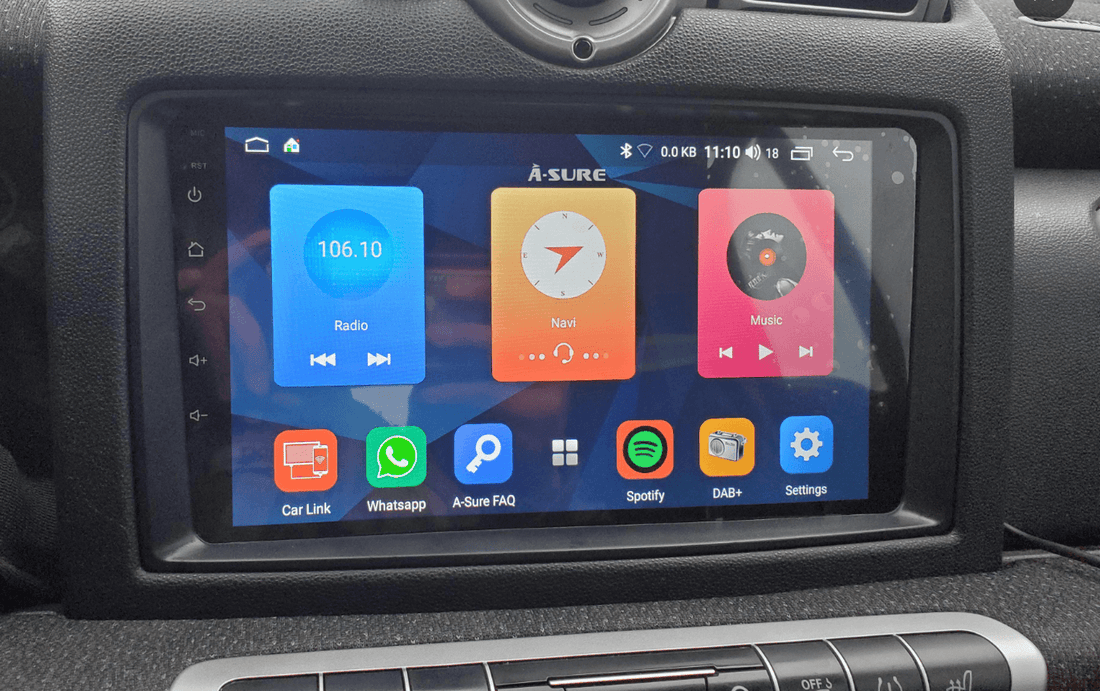 Smart fortwo 2007-2014 9" GPS Infotainment Wireless CarPlay Android Auto Stereo