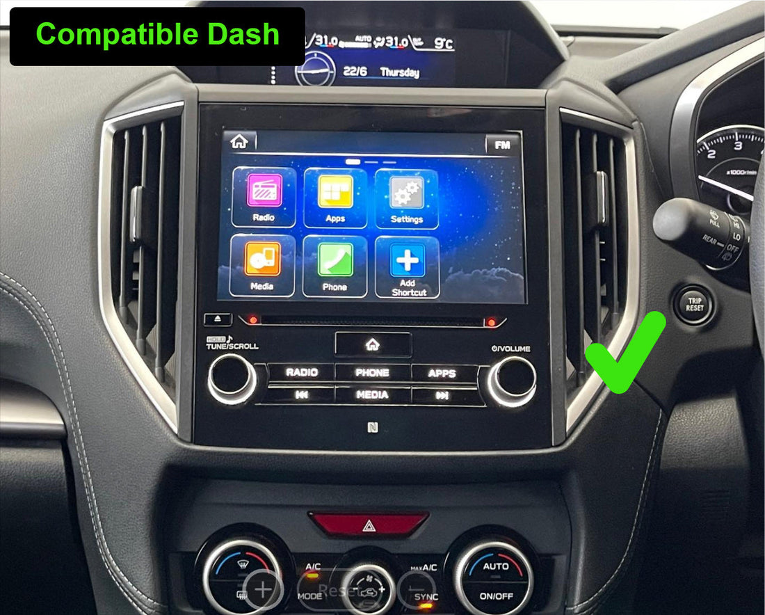 Subaru impreza 2017-2024 stereo facia 9 inch android  Double din 2 din fascia frame surround