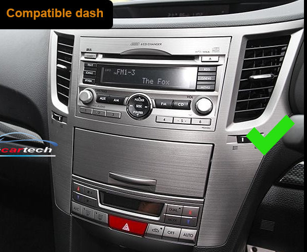 Subaru Outback 2009-2014 BM BR 10.1“ GPS Bluetooth Wireless Apple CarPlay Android Auto Stereo