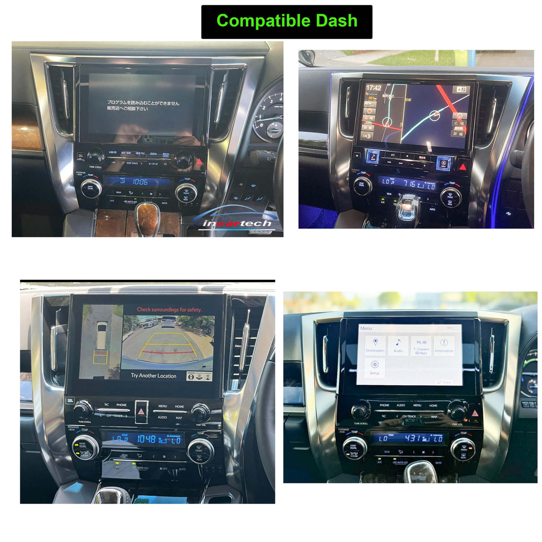 Toyota Alphard/Vellfire 30/35 Series 15-23 12.1 Tesla Style Infotainment Wireless Apple CarPlay Android Auto Stereo