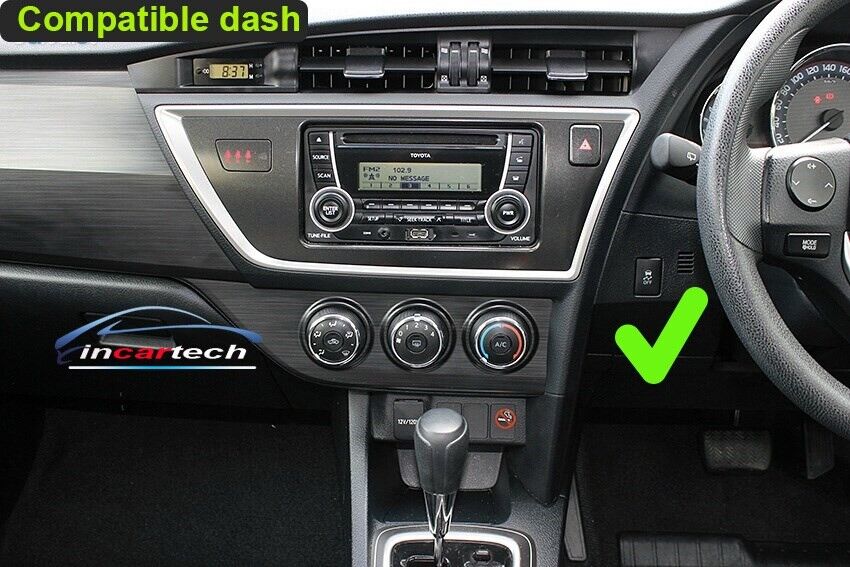 Toyota Corolla 2012-2016 Hatchback GPS Wireless Apple CarPlay Android Auto stereo