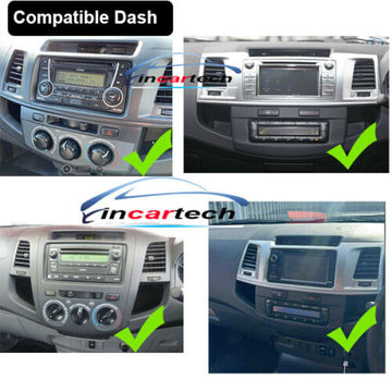 Toyota Hilux 2005-2016 Workmate SR5 GPS Wireless Apple CarPlay Stereo GPS Camera Android Auto