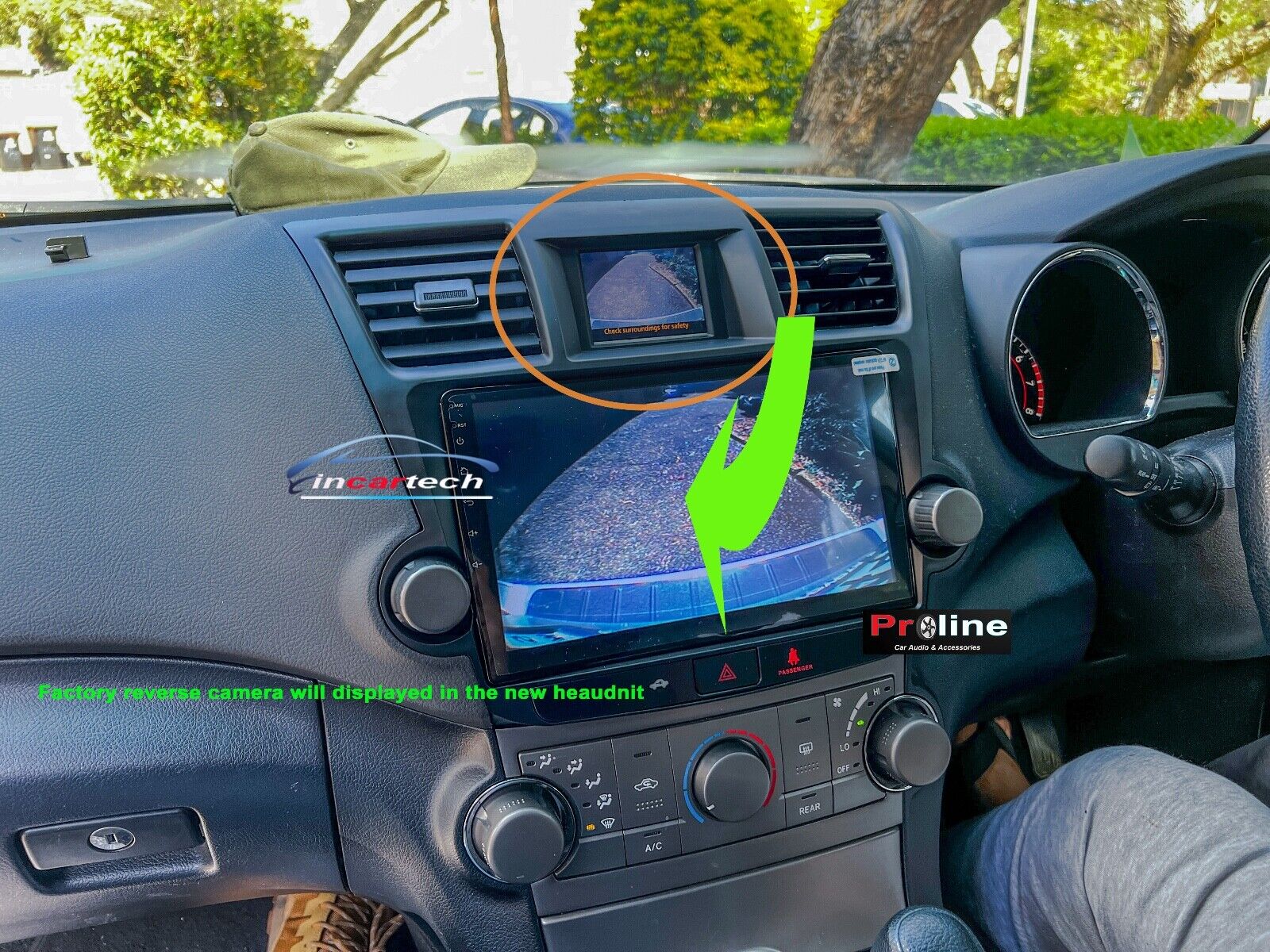 Toyota Kluger 2008-2015 Grande GPS Bluetooth Apple CarPlay Android Auto Stereo
