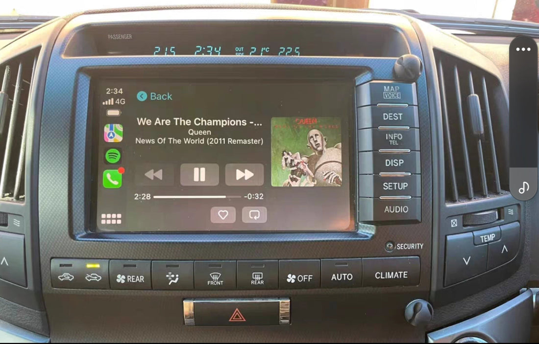 Toyota Land Cruiser LC200 VX & SAHARA Add Wireless CarPlay & Android Auto integration interface Module