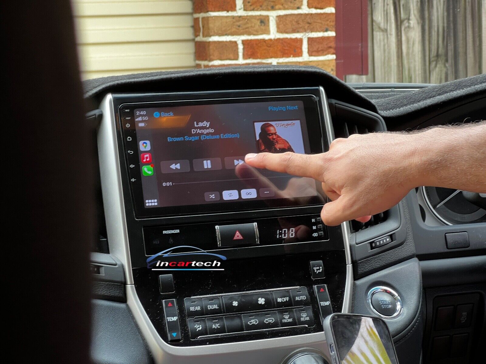 Toyota Landcruiser 2016-2024 LC200 GPS Wireless Apple Carplay Android Auto Stereo deck