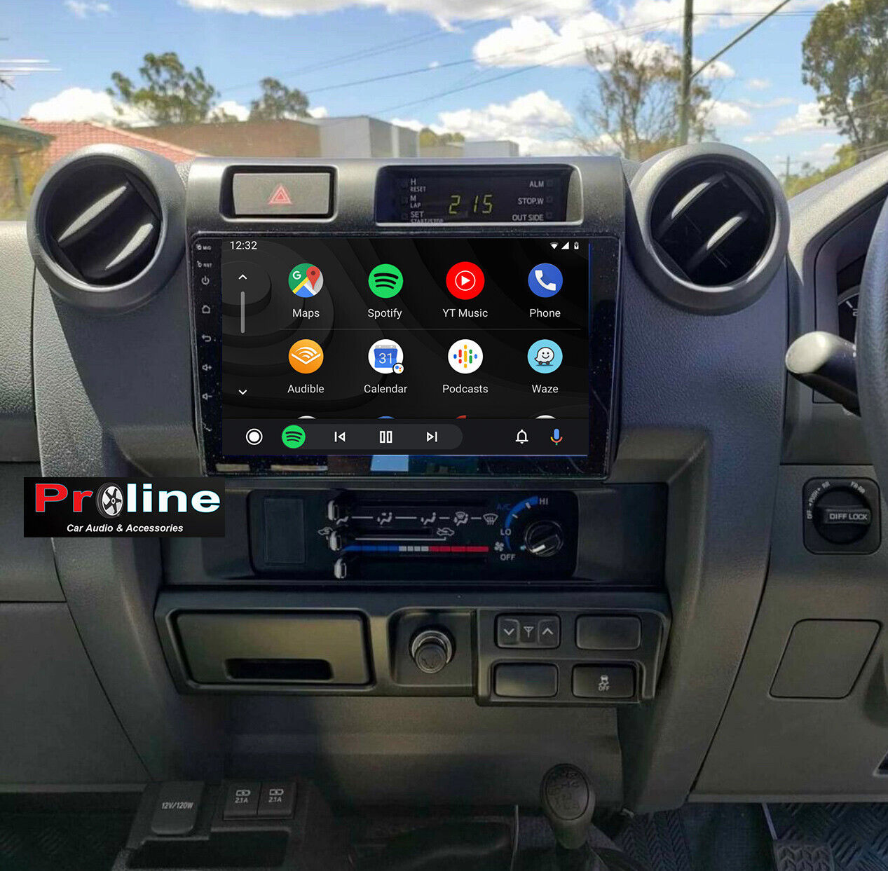 Toyota Landcruiser 70 76 78 79 Series GPS Bluetooth Reverse Camera Wireless CarPlay Android Auto