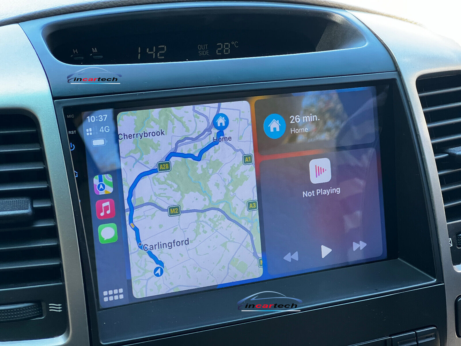 Toyota Prado 120 Series GPS Bluetooth USB Apple CarPlay Android Auto Stereo