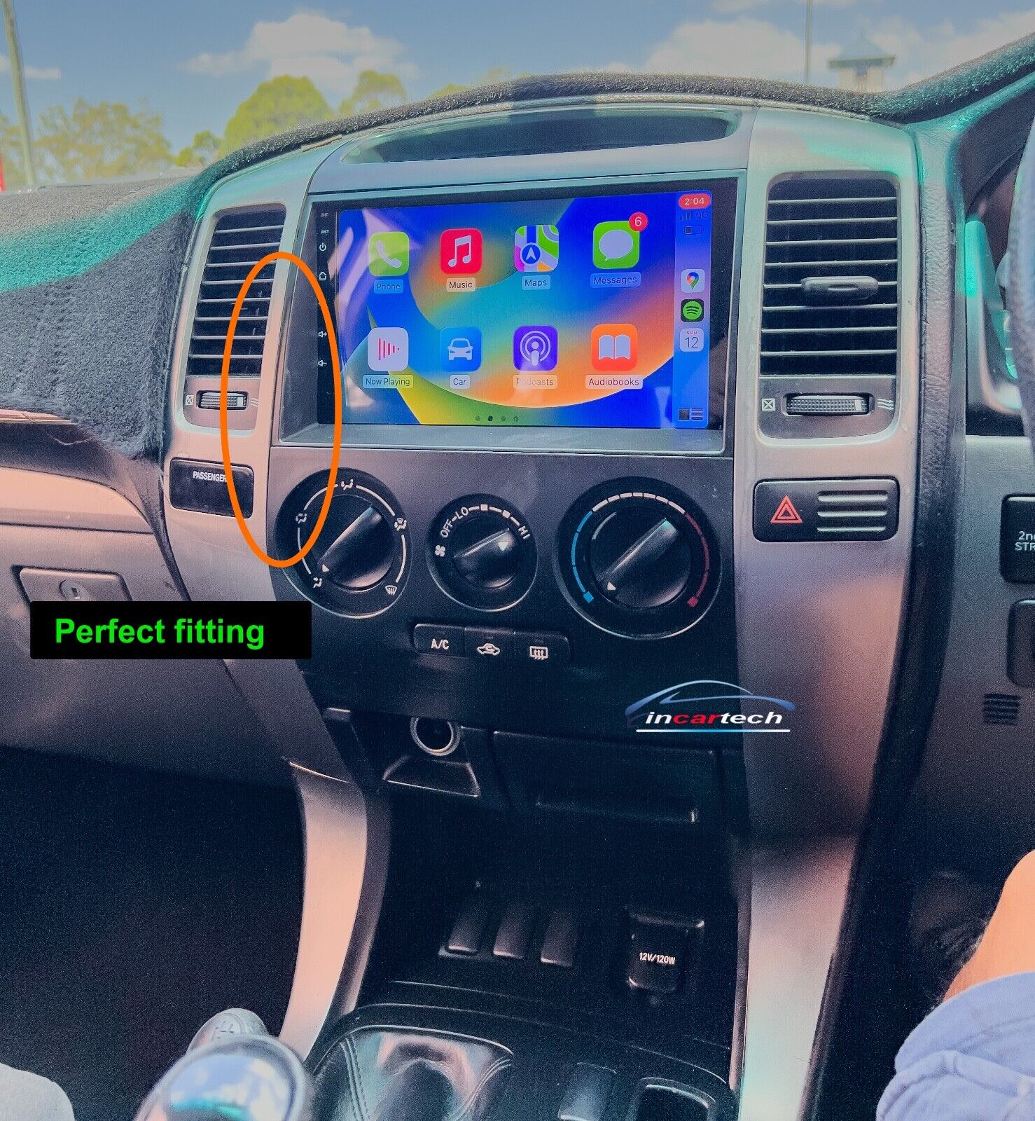 Toyota Prado 120 Series Wireless Apple CarPlay Stereo Android Auto Upgrade Satnav