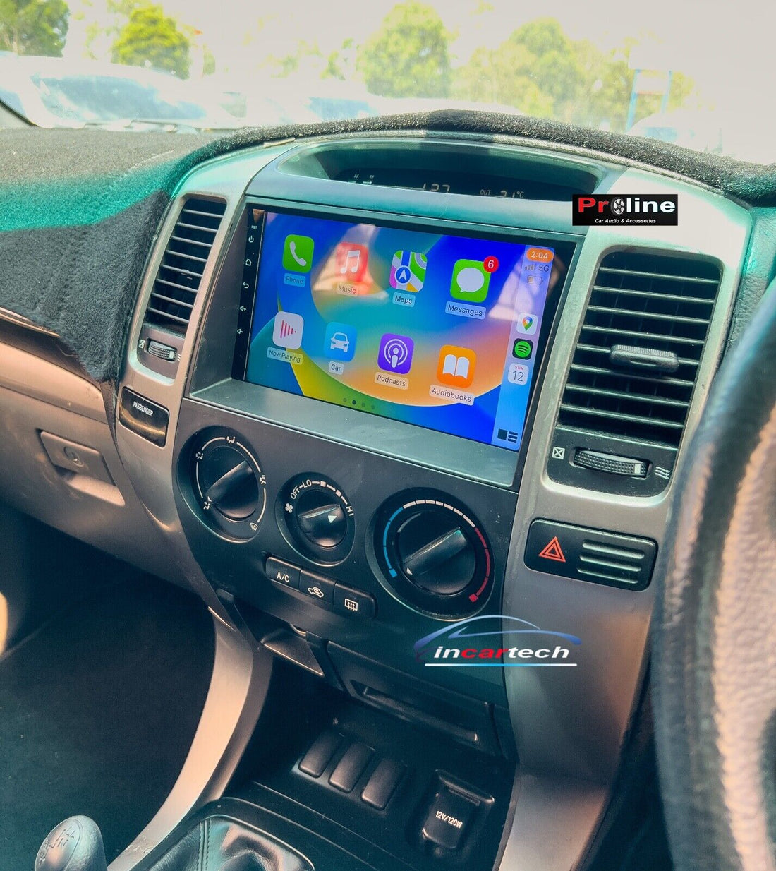 Toyota Prado 120 Series Wireless Apple CarPlay Stereo Android Auto Upgrade Satnav