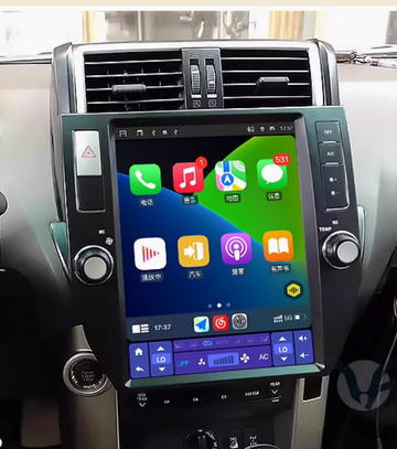 Toyota Prado 150 14-18 12.1 Vertical Screen GPS Wireless Apple CarPlay Android Auto Stereo