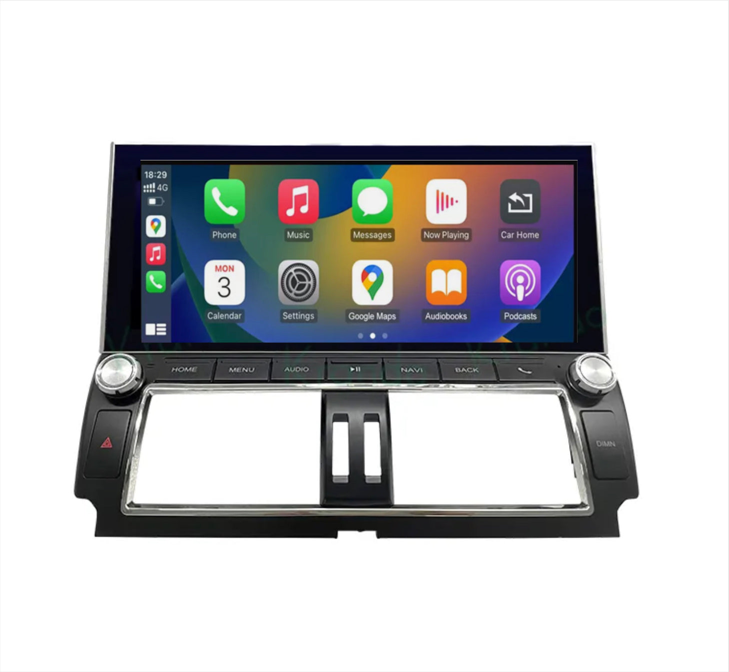 Toyota Prado 150 2014-2018 12.3 Wide screen GPS Wireless Apple CarPlay Android Auto Stereo