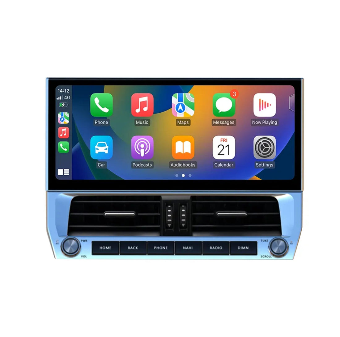 Toyota Prado 150 17-24 12.3 Wide screen GPS Wireless Apple CarPlay Android Auto Stereo