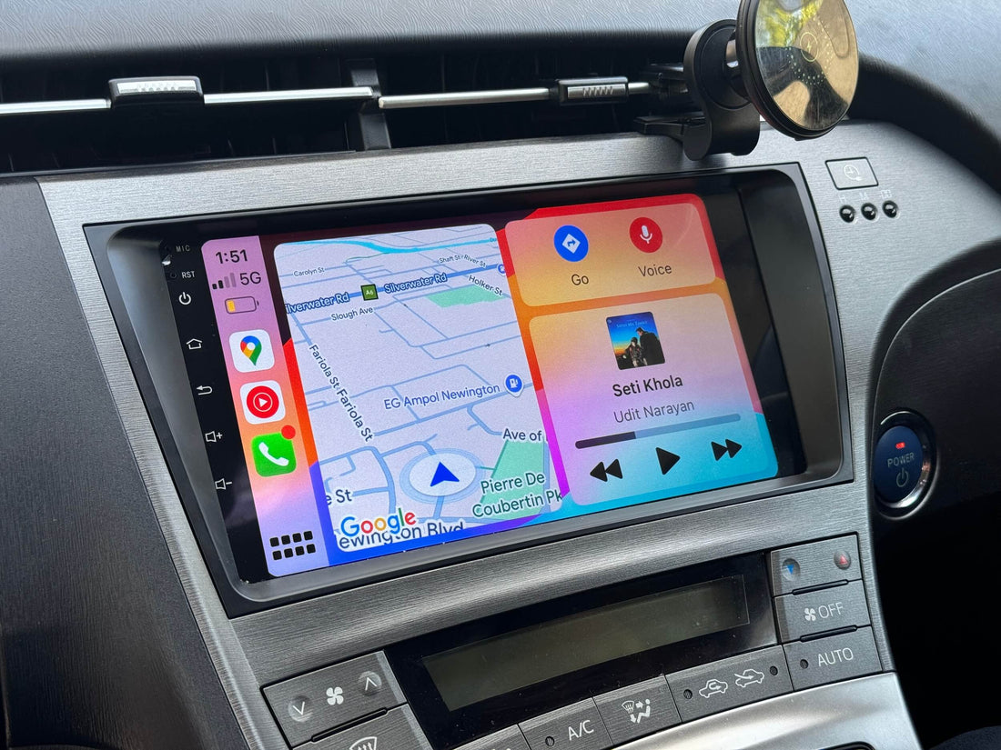 Toyota Prius 2009-2015 9 GPS Wireless Apple CarPlay Android Auto Stereo SatNav