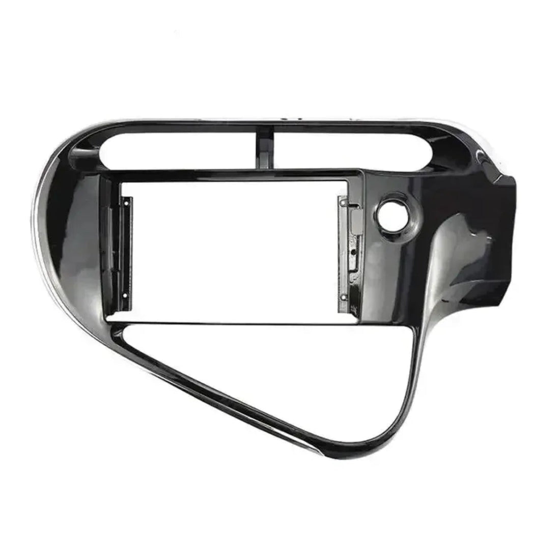 Black facia kit for Toyota Prius C 2012-2019 suitable for 9 inch android and 7 inch double din headunits