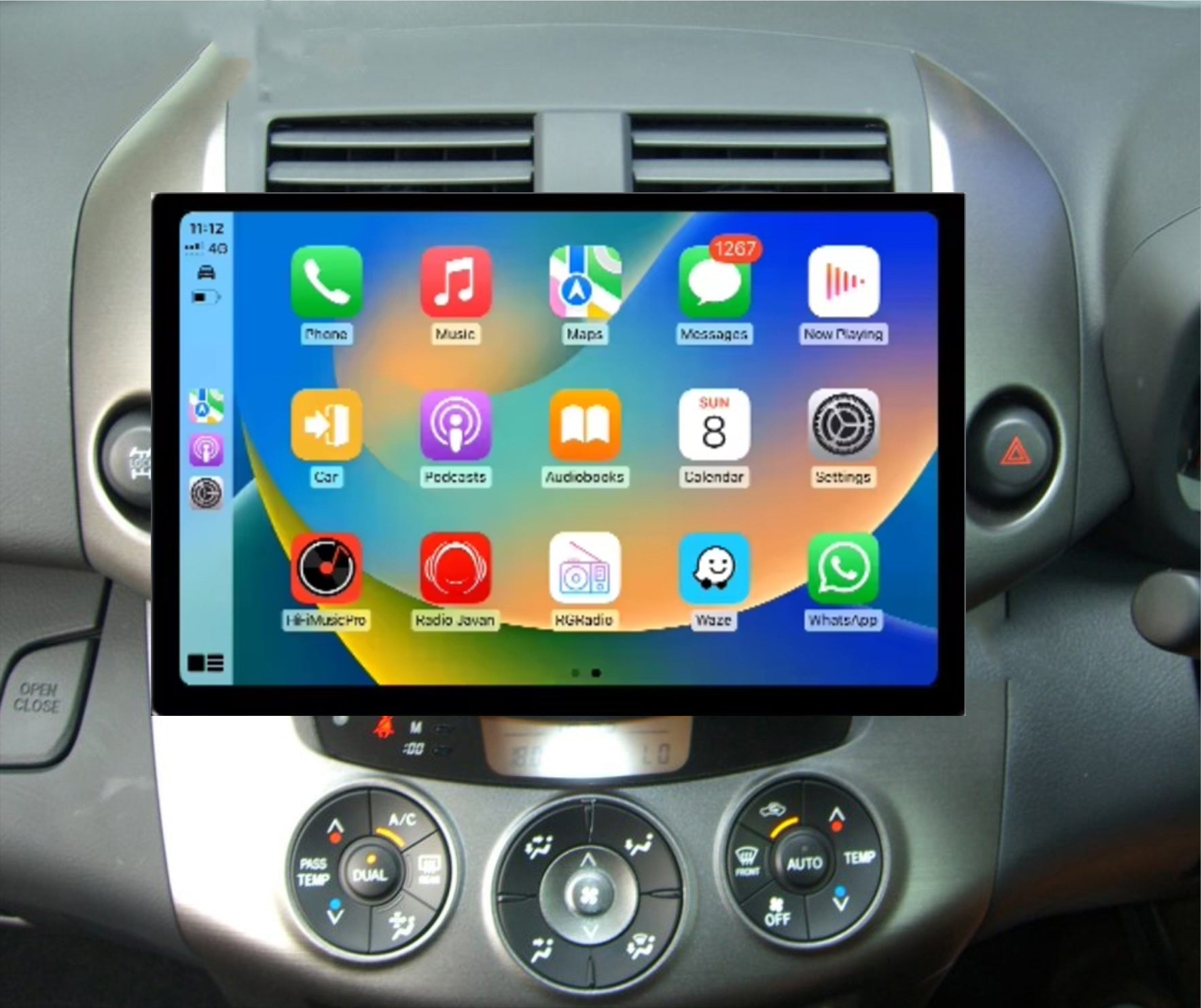 Toyota Rav4 2005-2011 13.3 GPS Bluetooth Wireless Apple CarPlay Android Auto Stereo Support JBL