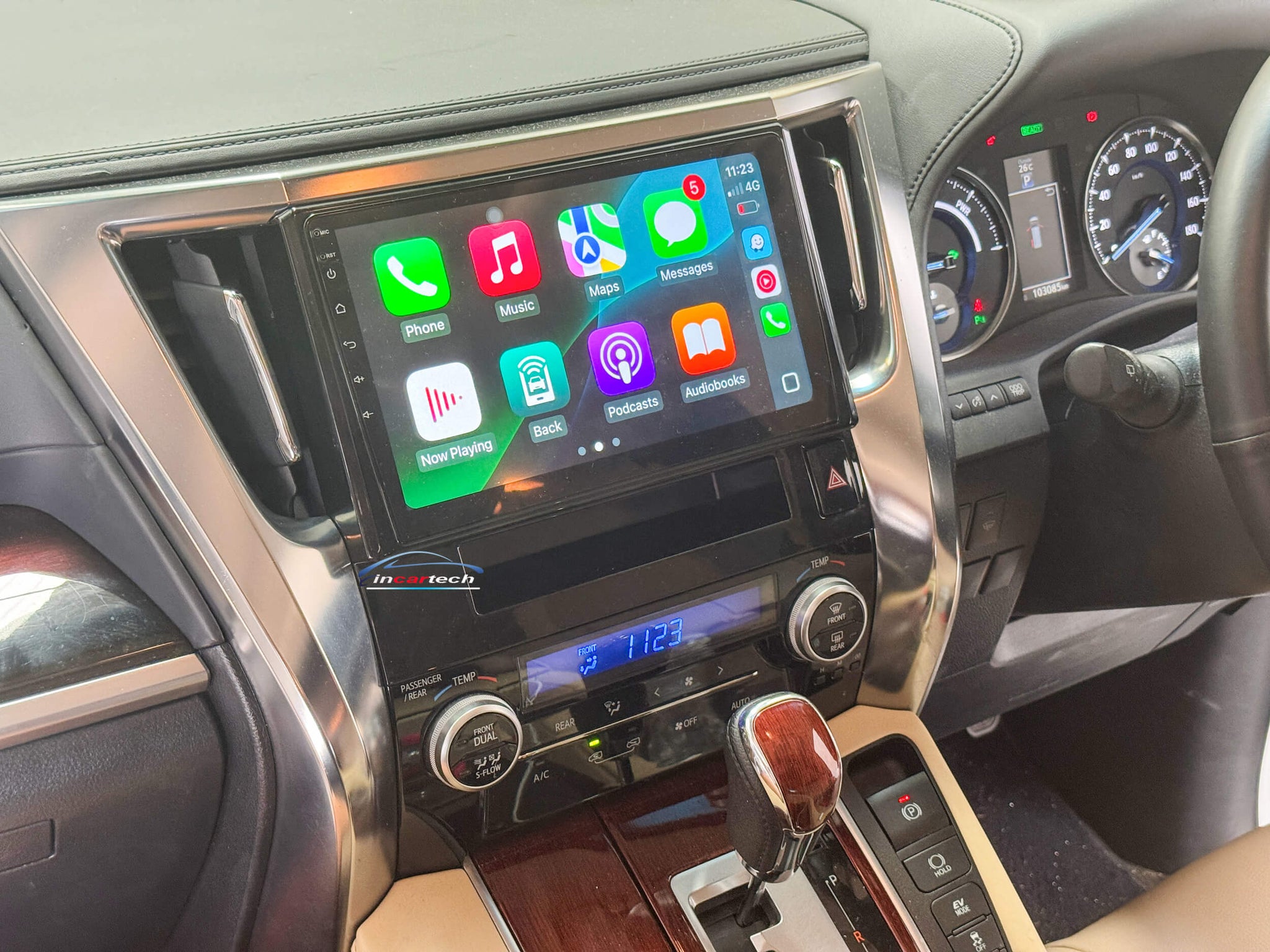 Toyota Vellfire 2015+ 10 Touchscreen GPS wireless CarPlay Android Auto HeadUnit screen