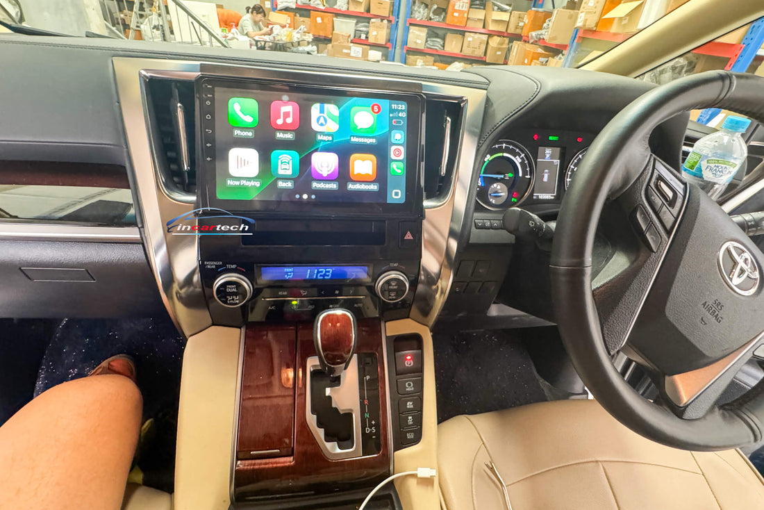Toyota Vellfire 2015+ 10 Touchscreen GPS wireless CarPlay Android Auto HeadUnit screen