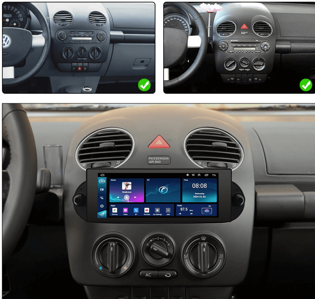 Volkswagen VW Beetle 9 06-10  GPS Infotainment Wireless CarPlay Android Auto