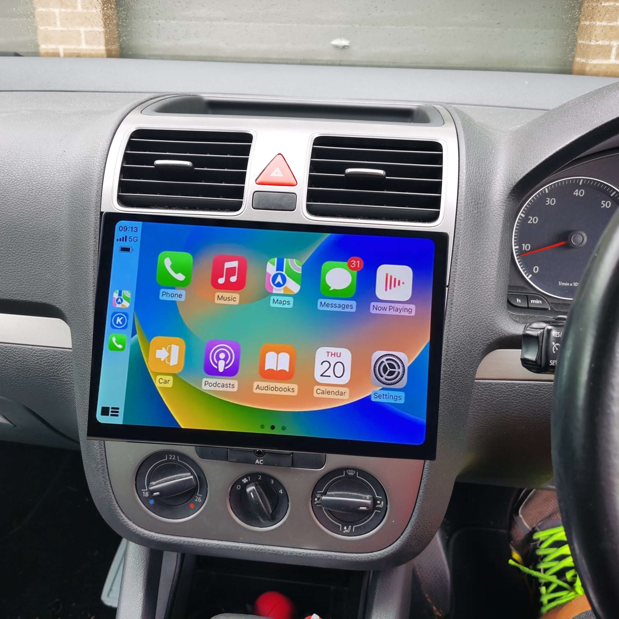 Volkswagen VW Golf 04-09 MK5 13.3 Tesla style Infotainment Wireless Apple CarPlay GPS stereo