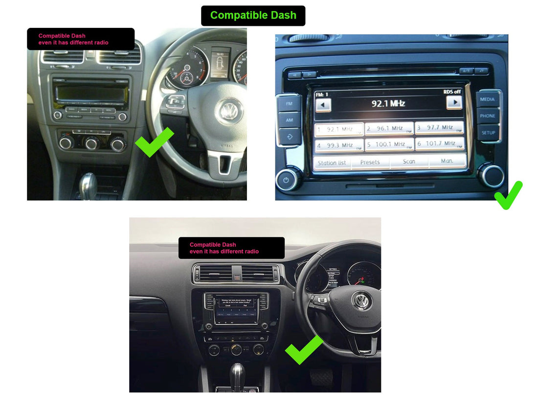 Volkswagen VW Golf MK6 07-13 9 GPS Infotainment Wireless CarPlay Android Auto