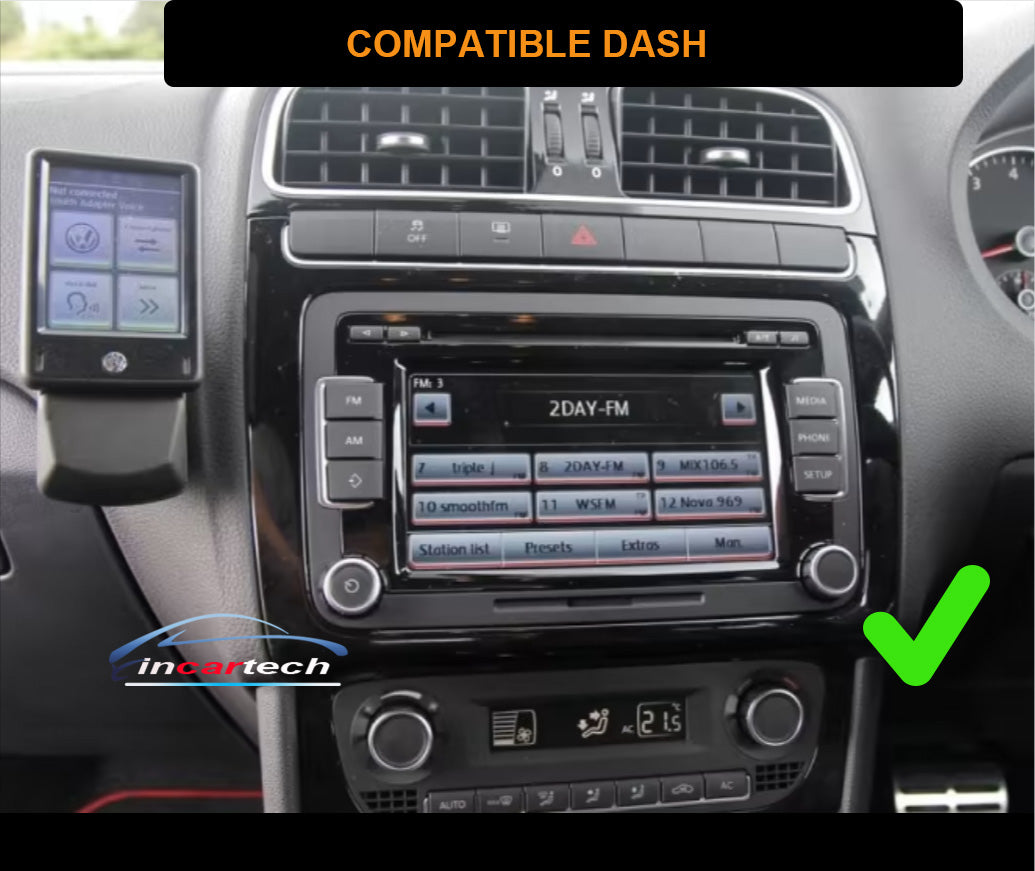 Volkswagen VW Polo 10-14 9 GPS Infotainment Wireless Carplay Android auto Stereo
