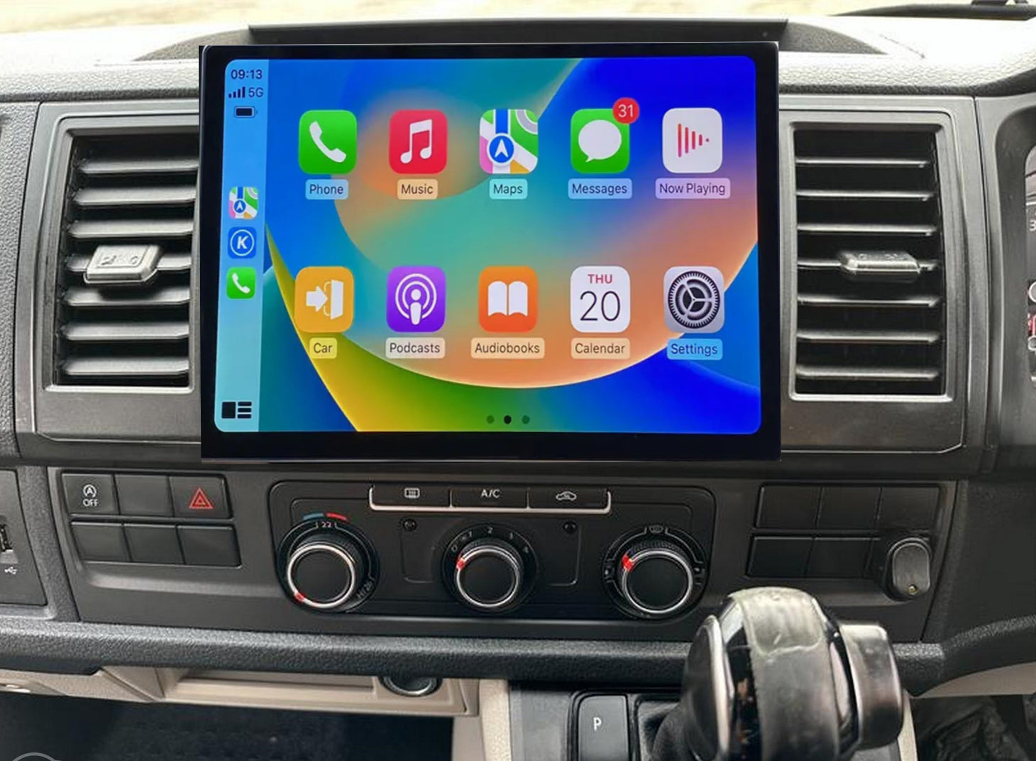 Volkswagen VW Transporter T5 T6 04-19 13.3 Tesla Style GPS Infotainment Wireless CarPlay Android Auto