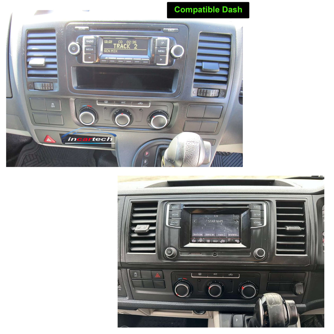 Volkswagen VW Transporter T5 T6 04-19 13.3 Tesla Style GPS Infotainment Wireless CarPlay Android Auto