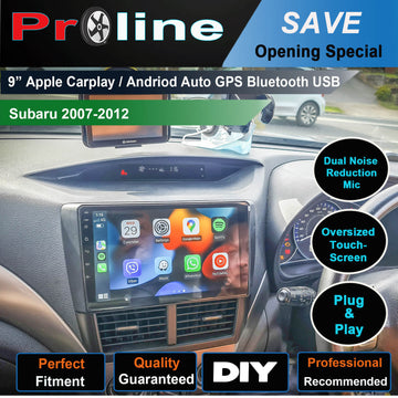 Subaru Impreza 2007-2012 9 Screen Wireless Apple Carplay Bluetooth Radio Headunit