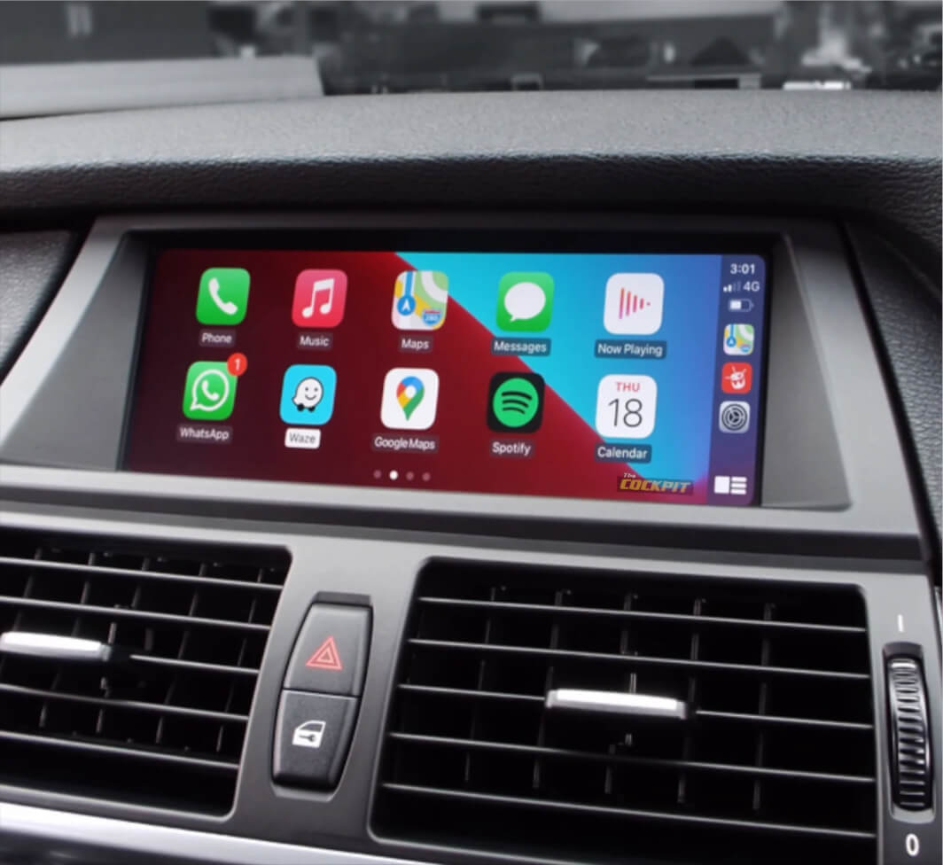 BMW X6 07-14 (E71 E70）Wireless Carplay & Android Auto MMI Retrofit Moduel