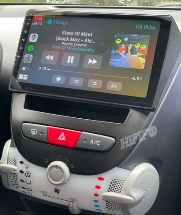 Peugeot 107 2005-2014  Wireless Apple Carplay Android Auto GPS Bluetooth Stereo