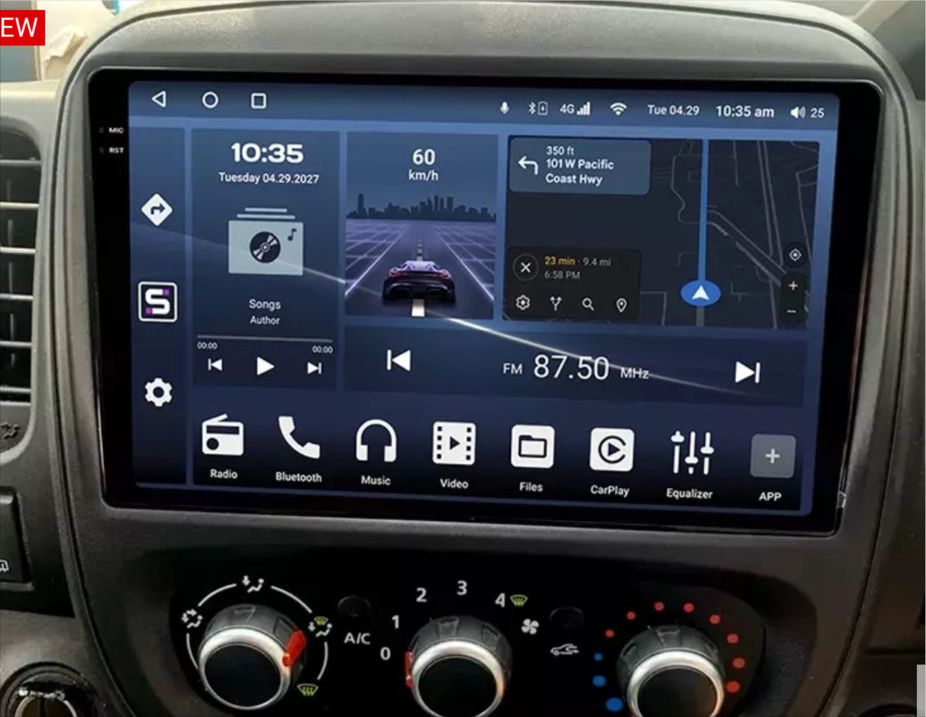 RENAULT TRAFIC 09-22  Wireless Apple Carplay Android Auto GPS Bluetooth Stereo Radio