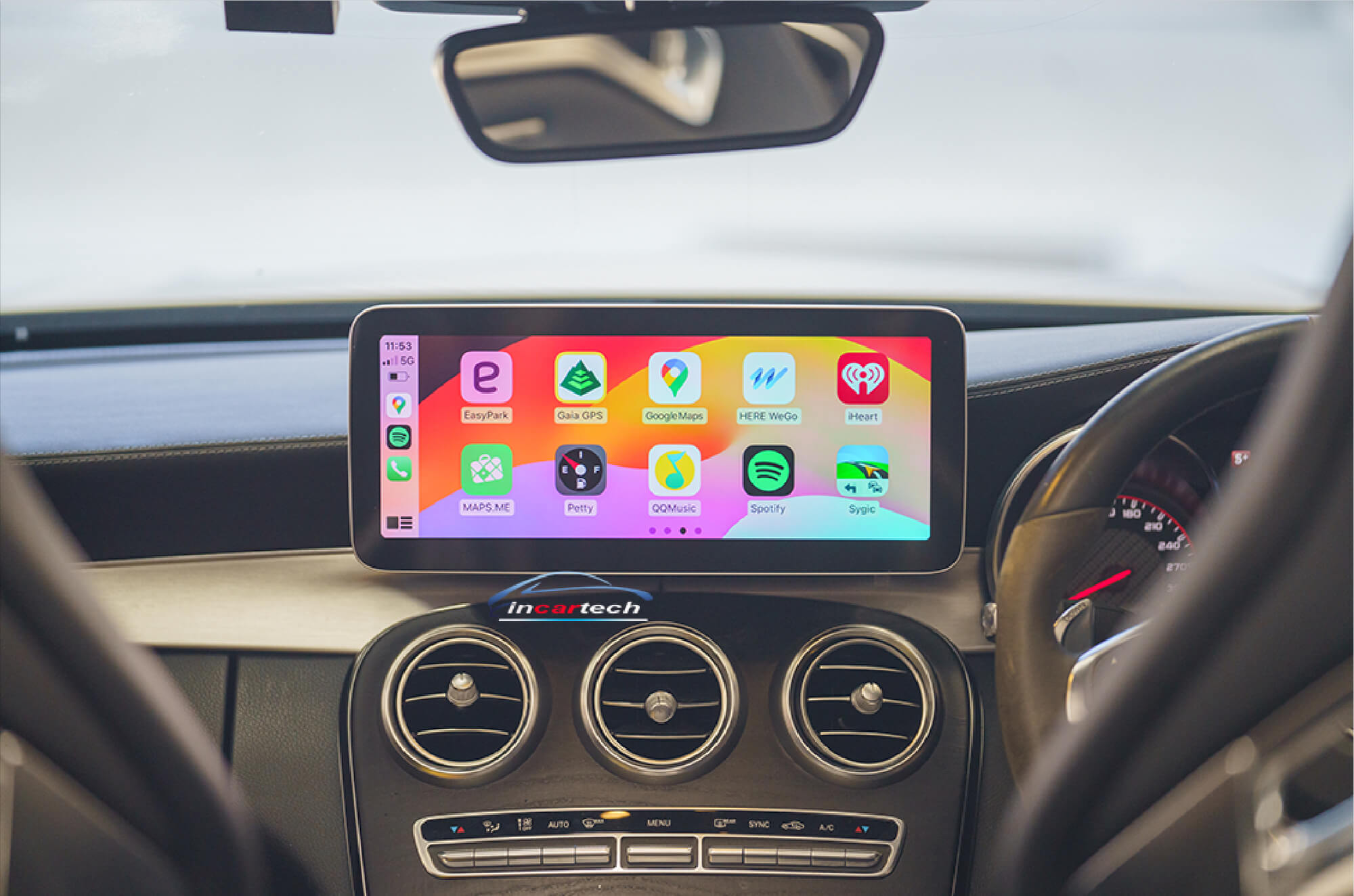 Mercedes Benz GLC-Class 14-19 (x253 C253) 12.3 touchscreen upgrade stereo wireless Carplay android auto