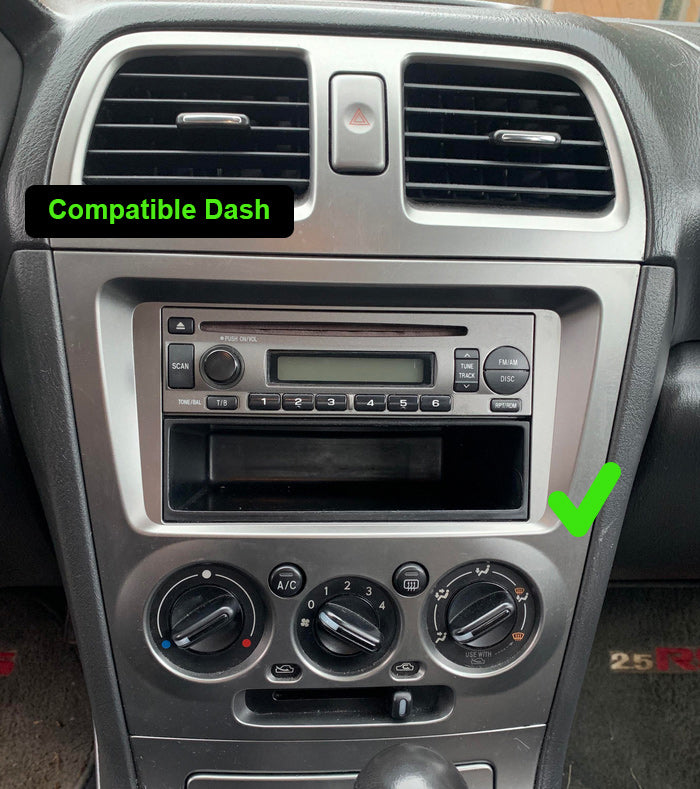 Subaru impreza 2000-2007 stereo facia 9 inch android  Double din 2 din fascia frame surround